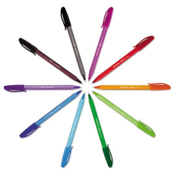Inkjoy 100 Ballpoint Pen, Stick, Medium 1 Mm, Assorted Ink And Barrel Colors, 8/Pack