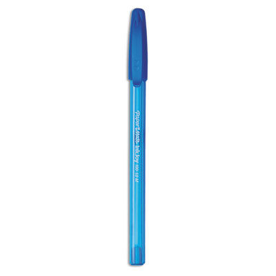 Inkjoy 100 Ballpoint Pen, Stick, Medium 1 Mm, Blue Ink, Translucent Blue Barrel, Dozen