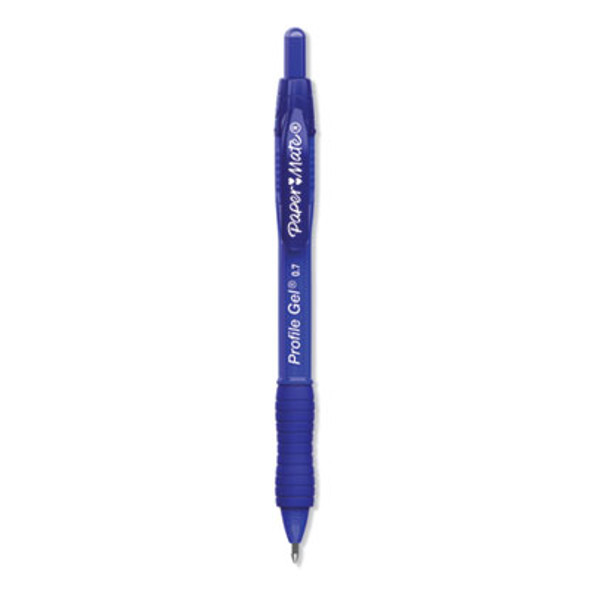 Profile Gel Pen, Retractable, Medium 0.7 Mm, Blue Ink, Translucent Blue Barrel, 36/Pack
