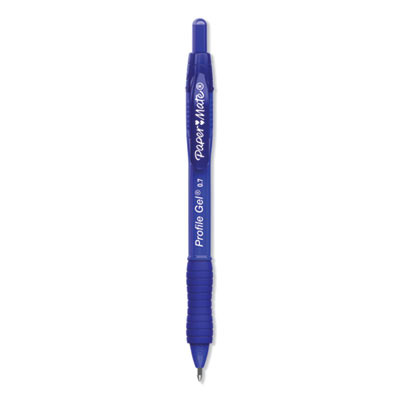 Profile Gel Pen, Retractable, Medium 0.7 Mm, Blue Ink, Translucent Blue Barrel, 36/Pack