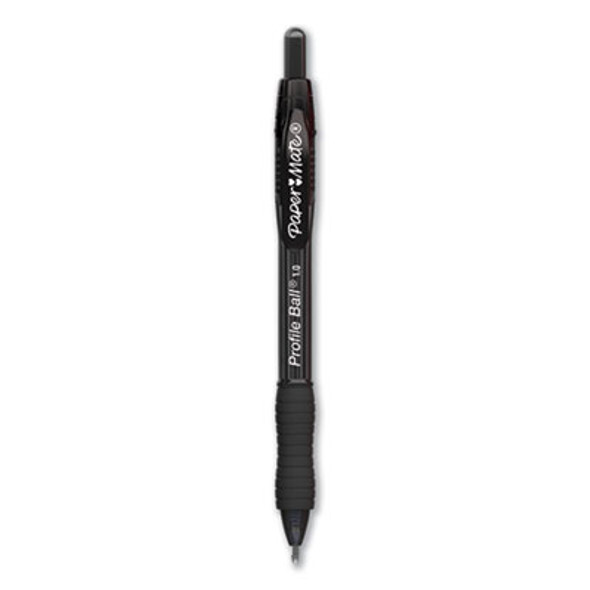 Profile Ballpoint Pen, Retractable, Medium 1 Mm, Black Ink, Translucent Black Barrel, 36/Pack