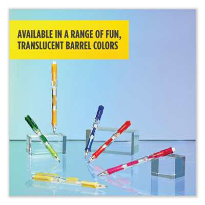 Clear Point Mechanical Pencils With Tube Of Lead/Erasers, 0.7 Mm, Hb (#2), Black Lead, Randomly Assorted Barrel Colors, 2/Pk