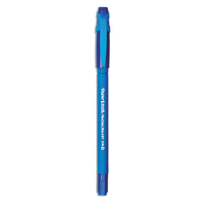 Flexgrip Ultra Recycled Ballpoint Pen, Stick, Fine 0.8 Mm, Blue Ink, Blue Barrel, Dozen