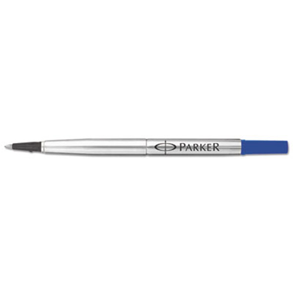 Refill For Parker Roller Ball Pens, Medium Conical Tip, Blue Ink