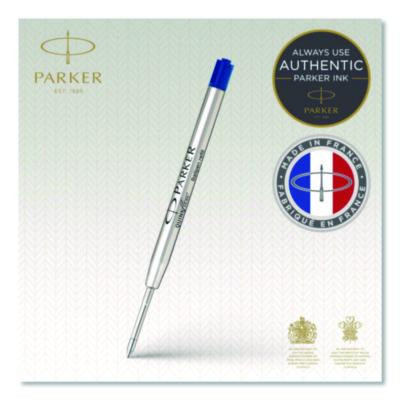 Refill For Parker Ballpoint Pens, Medium Conical Tip, Blue Ink