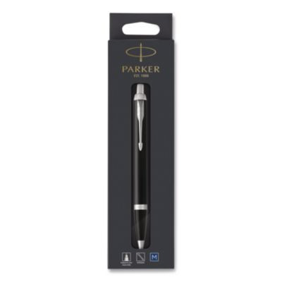 Im Ballpoint Pen, Retractable, Medium 0.7 Mm, Blue Ink, Black/Chrome Barrel
