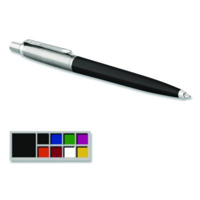 Jotter Ballpoint Pen, Retractable, Medium 0.7 Mm, Blue Ink, Black/Chrome Barrel