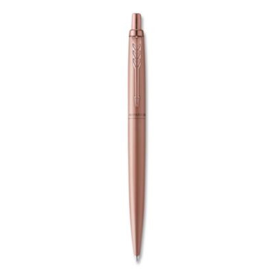 Jotter Xl Ballpoint Pen, Retractable, Medium Point, Blue Ink, Rose Gold Barrel