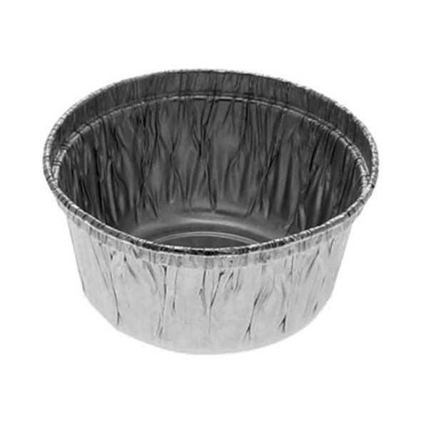 Aluminum Take-Out Container, 4 Oz, 2.94" Diameter x 1.66" h, Silver, 1,000/Carton