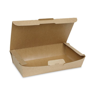 Earthchoice Tamper Evident Onebox Paper Box, 9.7 x 5.6 x 2, Brown, 100/Carton