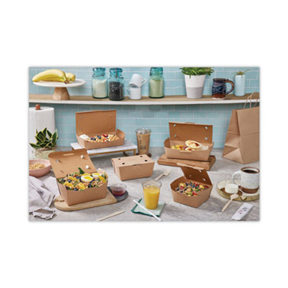 Earthchoice Tamper Evident Onebox Paper Box, 9.04 x 4.85 x 2.75, Brown, 162/Carton