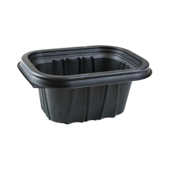 Earthchoice Entree2Go Takeout Container, 12 Oz, 5.65 x 4.25 x 2.57, Black, Plastic, 600/Carton
