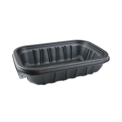 Earthchoice Entree2Go Takeout Container, 32 Oz, 8.7 x 5.8 x 2.7, Black, Plastic, 300/Carton