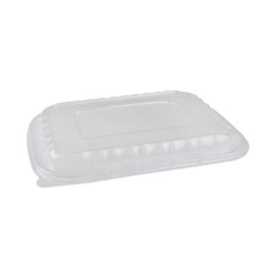 Earthchoice Entree2Go Takeout Container Vented Lid, 11.8 x 8.8 x 1, Clear, Plastic, 200/Carton
