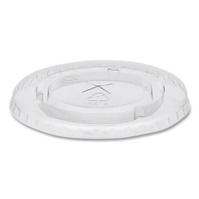 Cold Cup Lids, Fits 12 Oz/14 Oz/16 Oz/20 Oz Cold Cups, Plastic, Clear, 1,680/Carton