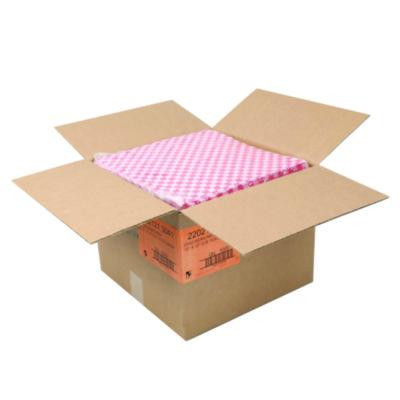 Grease-Resistant Food Wrap, 12 x 12, Red Check, 5,000/Carton