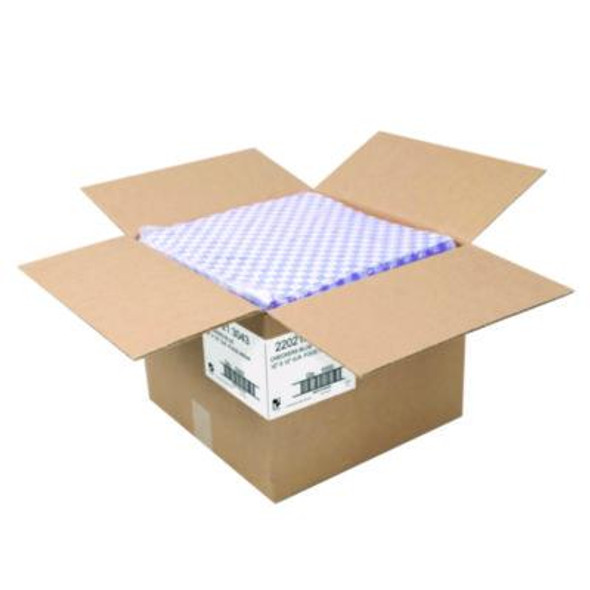 Grease-Resistant Food Wrap, 12 x 12, Blue Check, 5,000/Carton