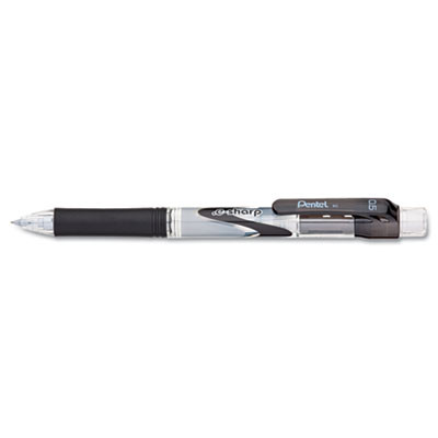 .e-Sharp Mechanical Pencil, 0.5 Mm, Hb (#2), Black Lead, Black Barrel, Dozen