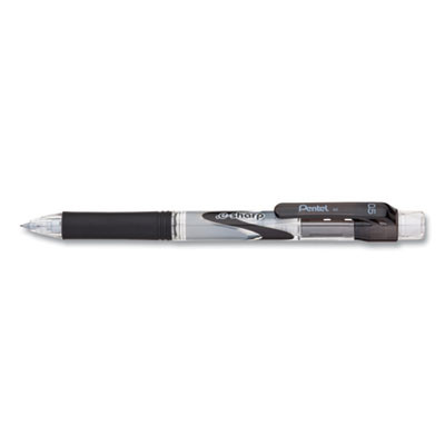 .e-Sharp Mechanical Pencil, 0.5 Mm, Hb (#2), Black Lead, Black Barrel, Dozen