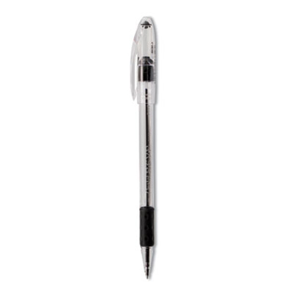 R.s.v.p. Ballpoint Pen, Stick, Fine 0.7 Mm, Black Ink, Clear/Black Barrel, Dozen