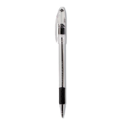 R.s.v.p. Ballpoint Pen, Stick, Fine 0.7 Mm, Black Ink, Clear/Black Barrel, Dozen
