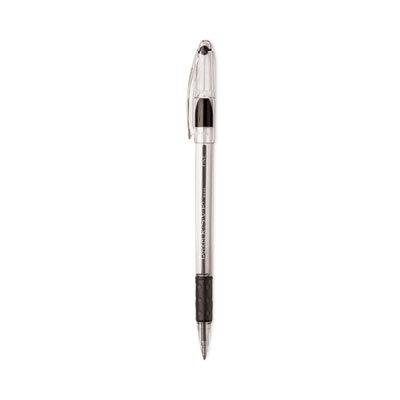 R.s.v.p. Ballpoint Pen Value Pack, Stick, Fine 0.7 Mm, Black Ink, Clear/Black Barrel, 24/Pack