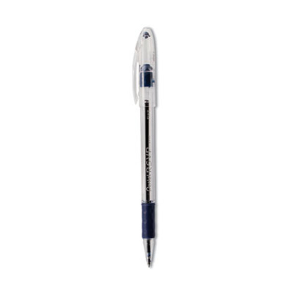 R.s.v.p. Ballpoint Pen, Stick, Fine 0.7 Mm, Blue Ink, Clear/Blue Barrel, Dozen