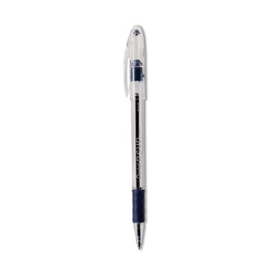 R.s.v.p. Ballpoint Pen, Stick, Fine 0.7 Mm, Blue Ink, Clear/Blue Barrel, Dozen