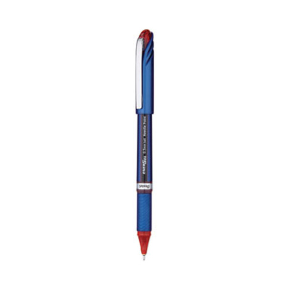 Energel Nv Gel Pen, Stick, Fine 0.5 Mm, Red Ink, Blue/Red Barrel, Dozen