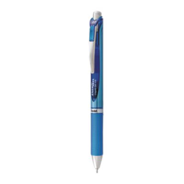 Energel Rtx Gel Pen, Retractable, Medium 0.7 Mm, Blue Ink, Blue/Light Blue Barrel