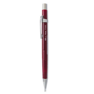 Sharp Mechanical Pencil, 0.5 Mm, Hb (#2), Black Lead, Burgundy Barrel