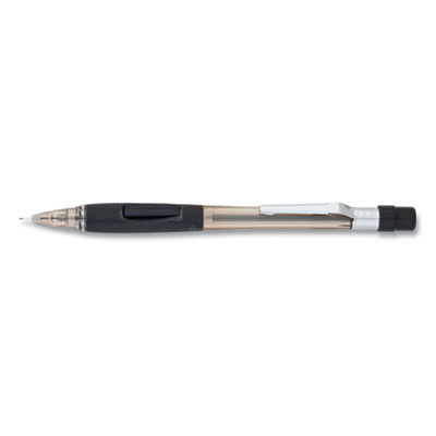 Quicker Clicker Mechanical Pencil, 0.5 Mm, Hb (#2), Black Lead, Smoke/Black Barrel