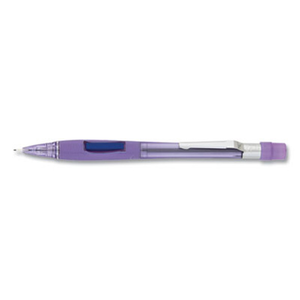 Quicker Clicker Mechanical Pencil, 0.7 Mm, Hb (#2), Black Lead, Transparent Violet Barrel