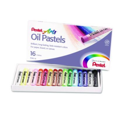 Oil Pastel Set With Carrying Case, 16 Assorted Colors, 0.38" Dia X 2.38", 16/Pack