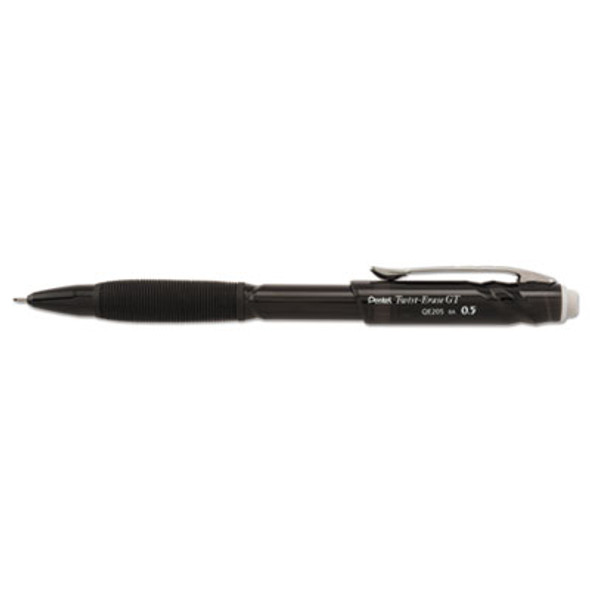 Twist-Erase Gt Pencils, 0.5 Mm, Hb (#2), Black Lead, Black Barrel