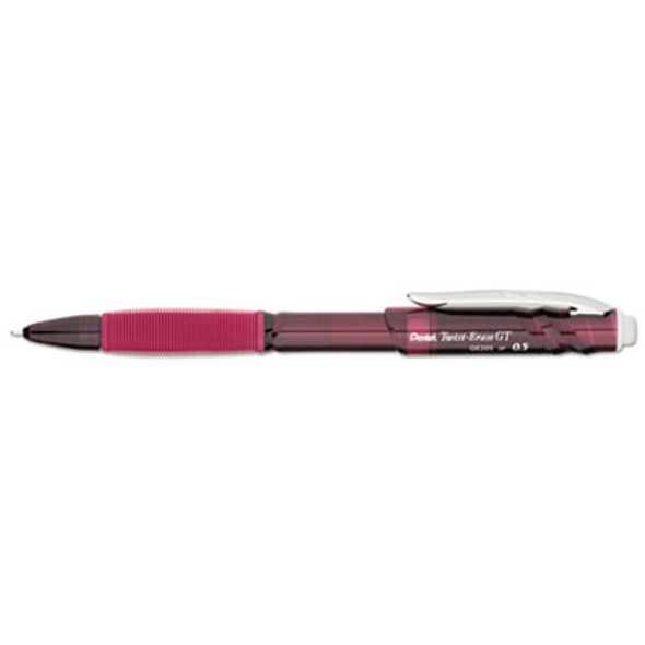 Twist-Erase Gt Pencils, 0.5 Mm, Hb (#2), Black Lead, Red Barrel