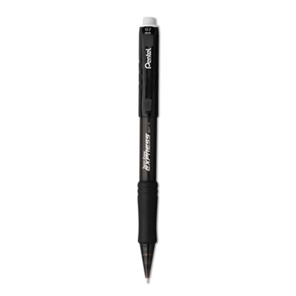 Twist-Erase Express Mechanical Pencil, 0.7 Mm, Hb (#2), Black Lead, Black Barrel, Dozen