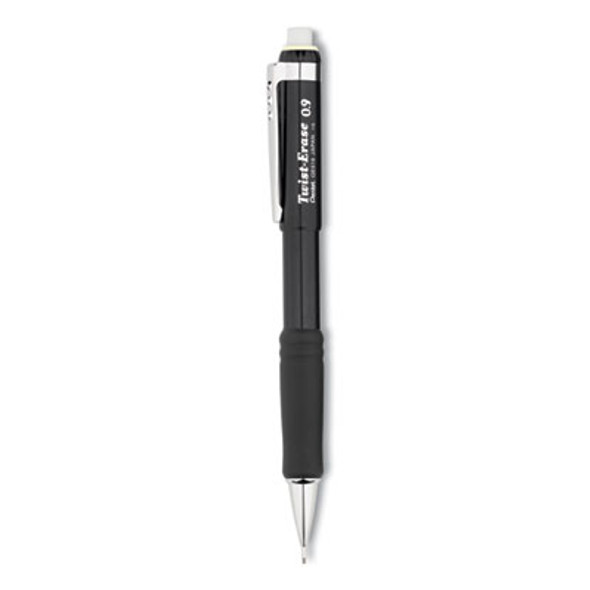 Twist-Erase Iii Mechanical Pencil, 0.9 Mm, Hb (#2), Black Lead, Black Barrel