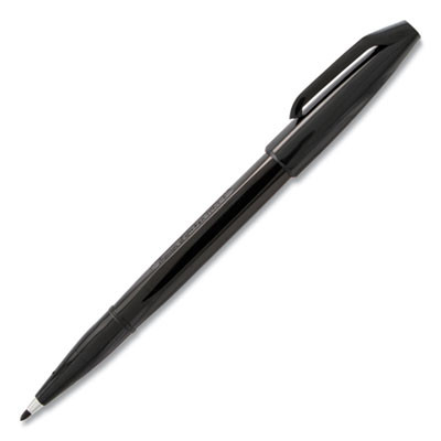 Sign Pen Fine Point Color Marker, Extra-Fine Bullet Tip, Black, Dozen