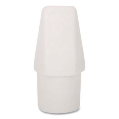 Hi-Polymer Cap Eraser, For Pencil Marks, White, 50/Pack