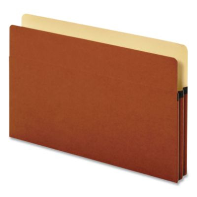 Standard Expanding File Pockets, 1.75" Expansion, Legal Size, Redrope, 25/Box