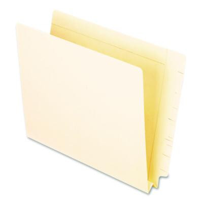 Manila End Tab Expansion Folders, Straight Tabs, Letter Size, 1.5" Expansion, Manila, 50/Box