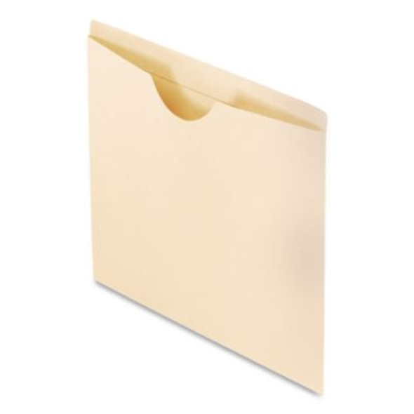 Manila Reinforced File Jackets, 2-Ply Straight Tab, Letter Size, Manila, 100/Box