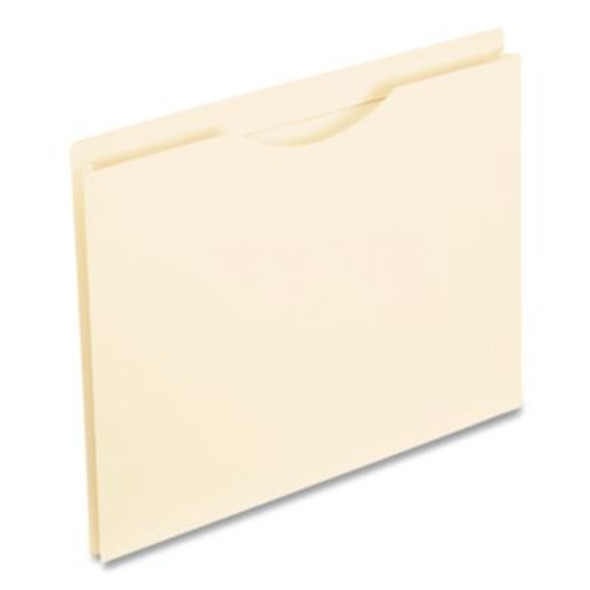 Manila Reinforced File Jackets, 2-Ply Straight Tab, Letter Size, Manila, 50/Box
