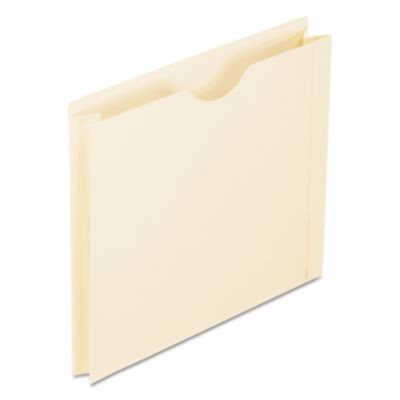 Manila Reinforced File Jackets, 2-Ply Straight Tab, Letter Size, Manila, 50/Box