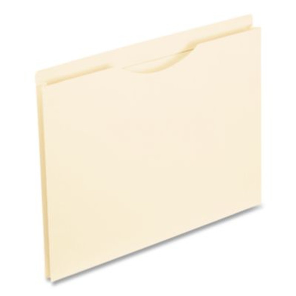 Manila Reinforced File Jackets, 2-Ply Straight Tab, Legal Size, Manila, 50/Box