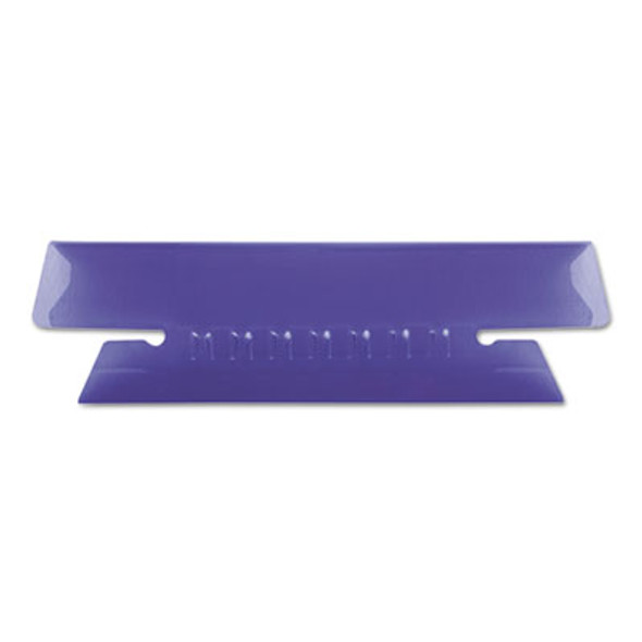 Transparent Colored Tabs For Hanging File Folders, 1/3-Cut, Violet, 3.5" Wide, 25/Pack