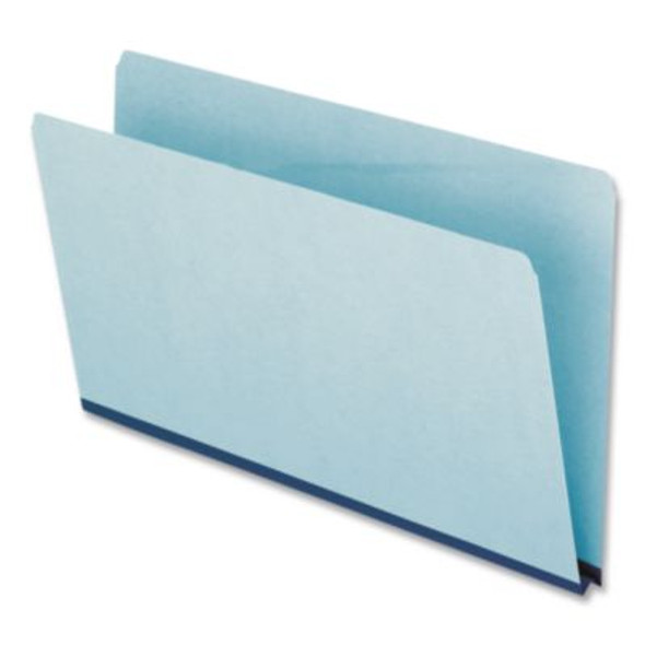 Pressboard Expanding File Folders, Straight Tabs, Legal Size, 1" Expansion, Blue, 25/Box