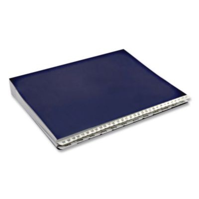 Expanding Desk File, 42 Dividers, Month/Date Index, Letter Size, Dark Blue Cover