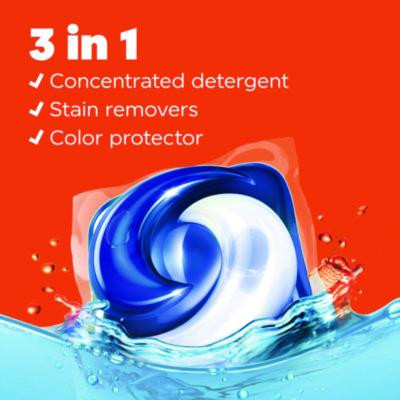 Pods Laundry Detergent, He Compatible, Clean Breeze, 36 Oz Tub, 42 Pacs/Tub, 4 Tubs/Carton